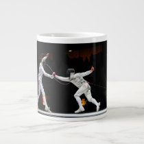 Modern Fencing Sword Fighting Dual Extra Large Mug