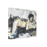 Modern Figurative Abstract Drawing / Painting Stretched Canvas Print