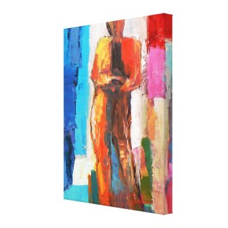 Modern Figure Abstract Painting wrappedcanvas