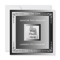 Modern Filigree Elegance Personalized Invite