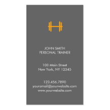 Modern Fitness/Personal Trainer Business Card