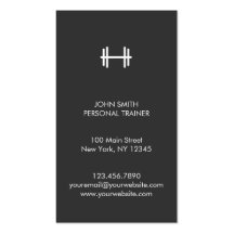 Modern Fitness/Personal Trainer Business Card