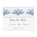 Modern Fleur de lis border postcards