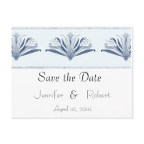 Modern Fleur de lis border postcards