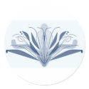 Modern Fleur de lis border stickers