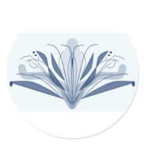 Modern Fleur de lis border stickers