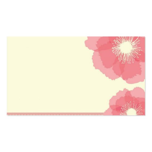 Modern Floral Business Card (back side)
