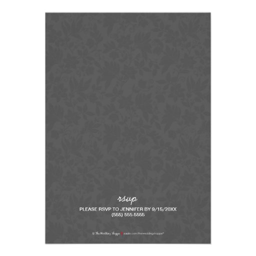 Modern Floral Engagement Party Invite (white)