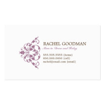 Modern Floral Mommy Card / Personal Calling Card Business Cards