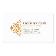 Modern Floral Mommy Card / Personal Calling Card Business Cards