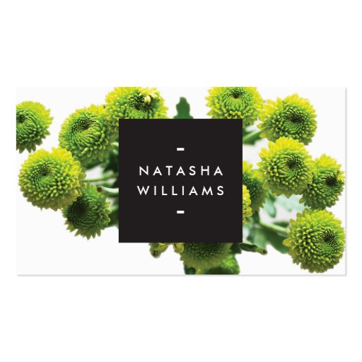MODERN FLORAL MOTIF for COSMETOLOGISTS, SPA, SALON Business Card