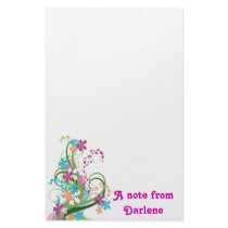 Modern Floral Notepad stationery