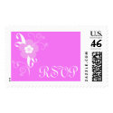 Modern Floral RSVP Custom Postage postage