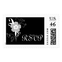 Modern Floral RSVP Custom Postage postage by PrettyPostage Modern Floral RSVP Custom Postage postage