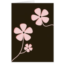 Modern Floral Silhouette cards by sellabrate Modern Floral Silhouette cards