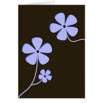 Modern Floral Silhouette cards by sellabrate Modern Floral Silhouette cards