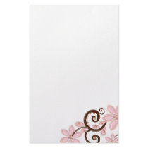 Modern Floral stationery by InvitationsByChrissy Modern Floral stationery