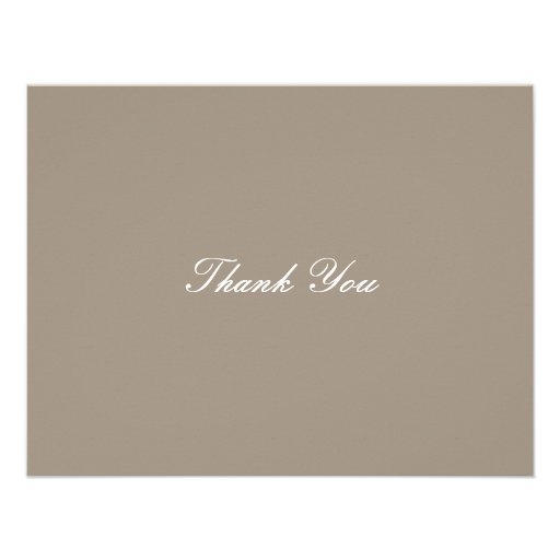 Modern Floral Thank You Note - Mustard Personalized Invitations
