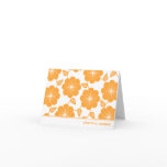 Modern Floral Vines Gold Custom Thank You Cards