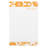 Modern Floral Vines Gold Personalized Stationery