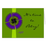 MODERN FLOWER CARD INVITE