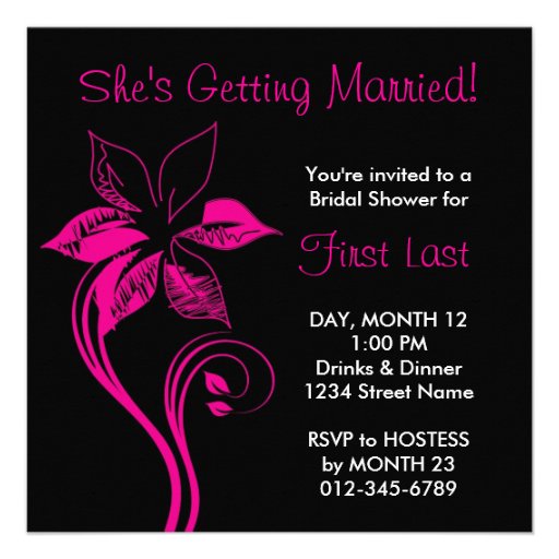 Modern Flower Personalized Announcement