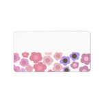 Modern Flowers Custom Address Labels