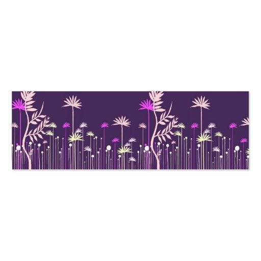 Modern Flowers Mommy Calling Card Business Cards (front side)