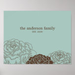 Modern Forest Personalized Canvas Art - Sorbet - Poster