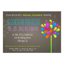 Modern & Fun Tree Rainbow Bridal Shower Invitation