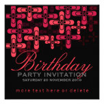 Modern Funky Stylish Party Birthday Invitations