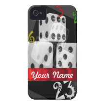 Modern gambling dice Case-Mate iPhone 4 case