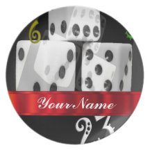 Modern gambling dice plate