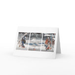 Modern Genji Triptych Greeting Card