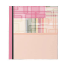 Modern Geometric Abstract Pastel Squares Memo Note Pad