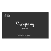 Modern Gift or Discount Card Business Card Templates