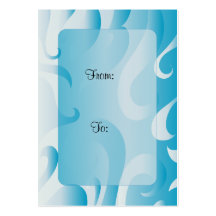 Modern Gift Tag With Curls Business Cards