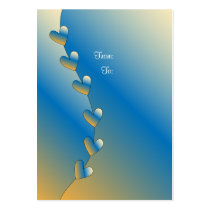 Modern Gift Tag With Hearts business cards
