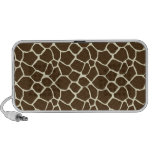 Modern Giraffe Print Doodle Speaker (chocolate)