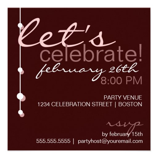 Modern Girl Sweet 16 Birthday Party Invitation