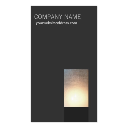 Modern Glow Business Card (front side)