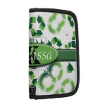 Modern Go Green & Recycle Collage Monogram Organizers
