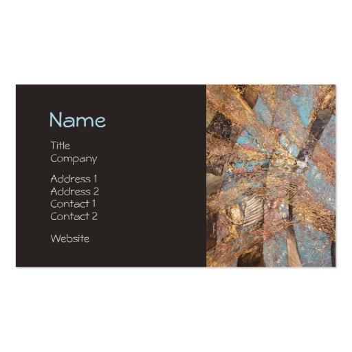 Modern Gold Embossed Designer Corporate Profile Business Card (front side)
