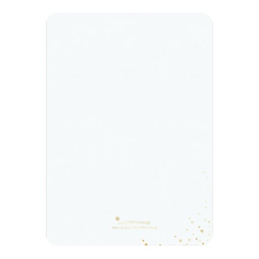 Modern Gold Foil Glamour Wedding Invitation