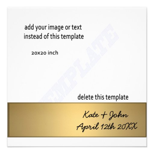 Modern gold wedding invitation template Modern gold wedding invitation template