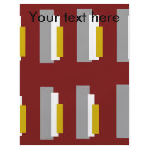 Modern gold white and gray rectangles on burgundy flyer design
