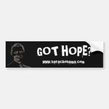 Modern "Got Hope?" Bumper Sticker