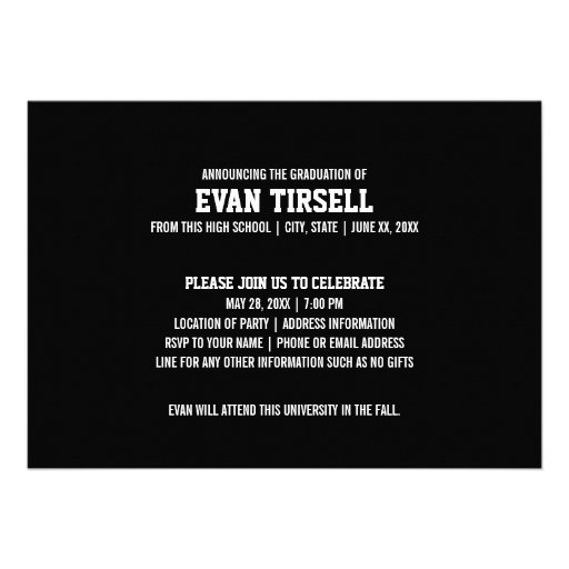 Modern Graduate Photo Announcement and Party