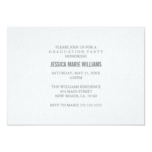 Modern Graduation Party Invitations