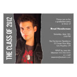 Modern Graduation Party Photo Invitation